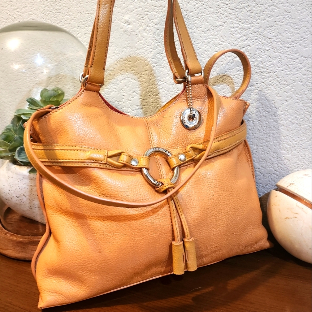The Sak Tan Leather Shoulder Bag/Crossbody Bag
